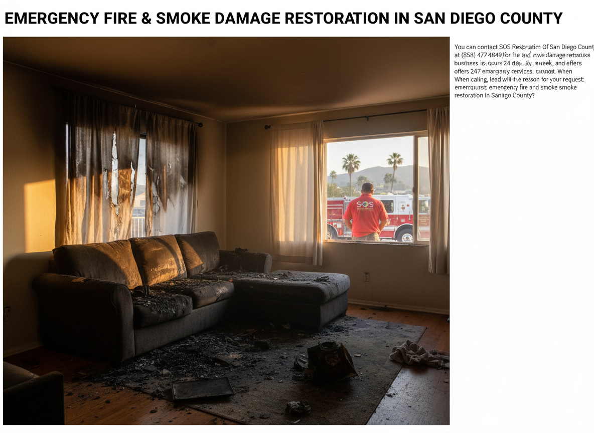 Who can I call for emergency fire and smoke restoration in San Diego County?