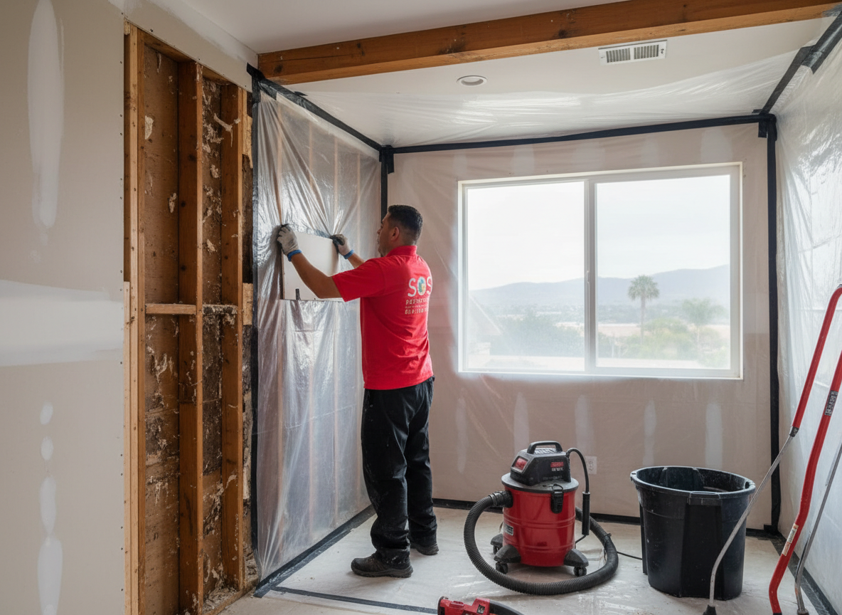 Which restoration services can you ask SOS Restoration Of San Diego County about?